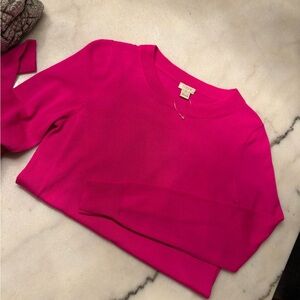 Gorgeous J Crew XS Magenta sweater women's winter bright pink